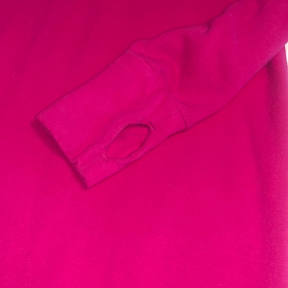 (RARE) SO*CAL HOT PINK LONG SLEEVE HOODIE DRESS - Picture 3 of 6